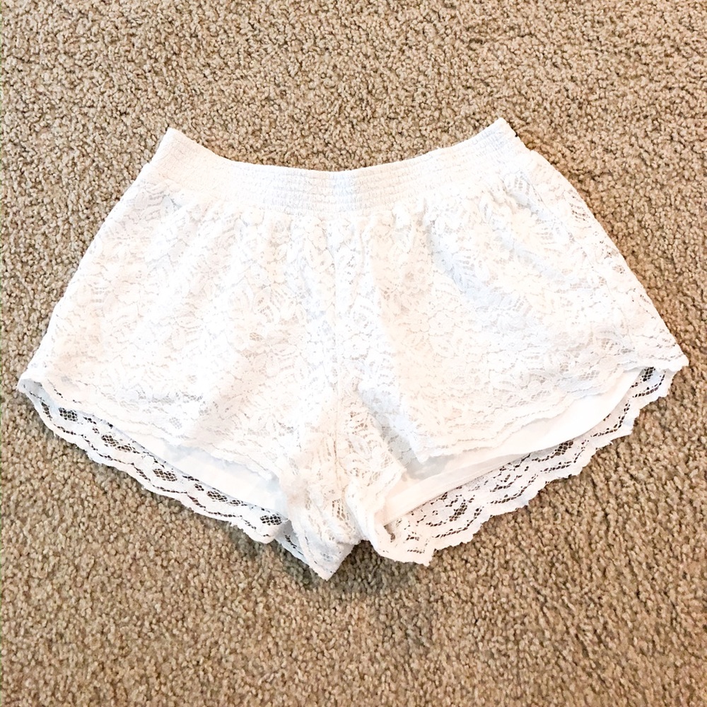 White Lace shorts